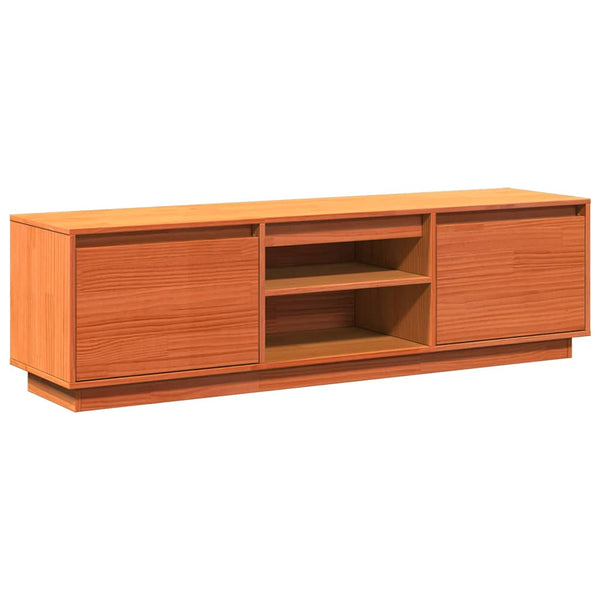 TV-Schrank Wachsbraun Kiefer Massivholz 140 cm