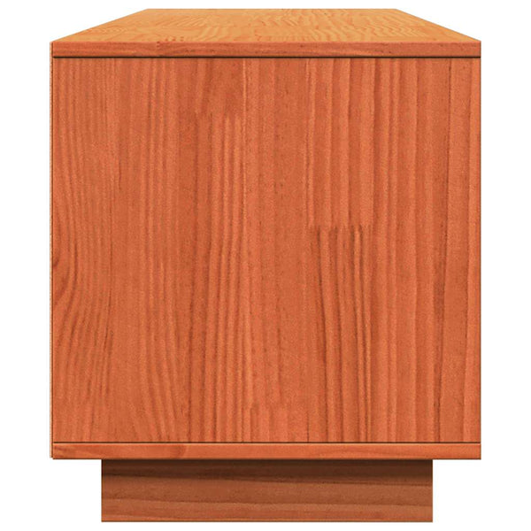 TV-Schrank Wachsbraun Kiefer Massivholz 140 cm