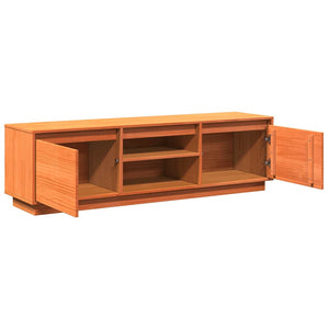 TV-Schrank Wachsbraun Kiefer Massivholz 140 cm