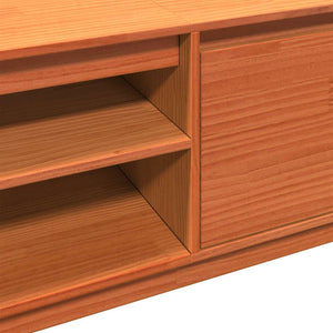 TV-Schrank Wachsbraun Kiefer Massivholz 140 cm