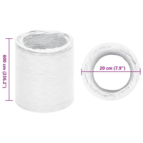 PVC Abluftschlauch 6 m Ø20 cm