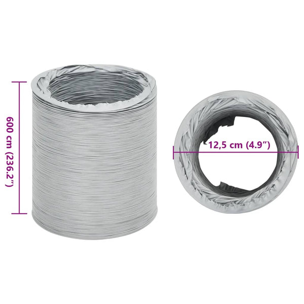 PVC Abluftschlauch 6 m, Ø12,5 cm