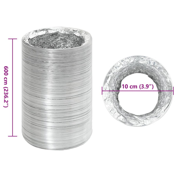 Aluminium Lüftungsschlauch 6 m Ø10 cm