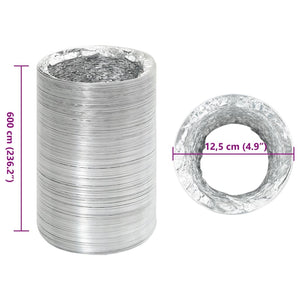 Aluminium Lüftungsschlauch 6 m, Ø12,5 cm