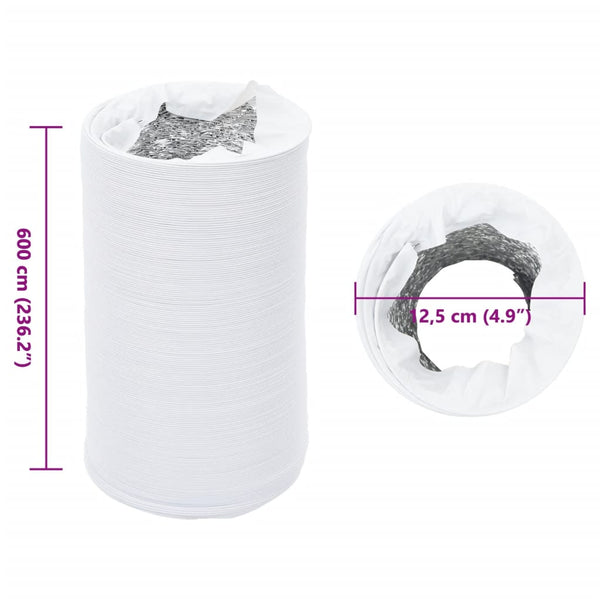 Aluminium Lüftungsschlauch 12,5 cm, 6 m