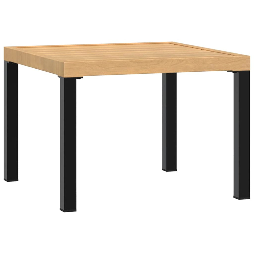 Quadratischer Garten-Couchtisch Stahl 55x55 cm