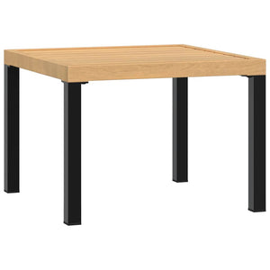 Quadratischer Garten-Couchtisch Stahl 55x55 cm