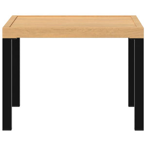 Quadratischer Garten-Couchtisch Stahl 55x55 cm