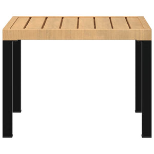 Quadratischer Garten-Couchtisch Stahl 55x55 cm