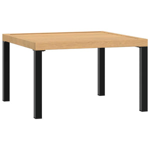 Schwarzer Garten-Couchtisch 65x65 cm