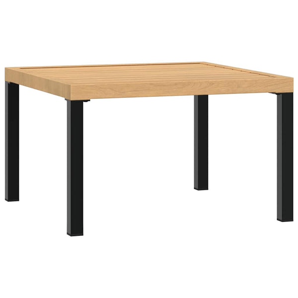 Schwarzer Garten-Couchtisch 65x65 cm