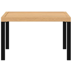 Schwarzer Garten-Couchtisch 65x65 cm