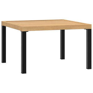 Schwarzer Garten-Couchtisch 65x65 cm