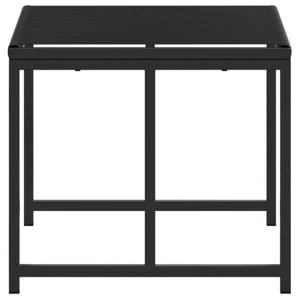 vidaXL Tabourets de jardin 4 pcs Noir Résine tressée