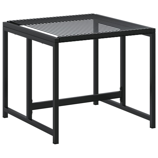 vidaXL Tabourets de jardin 4 pcs Noir Résine tressée