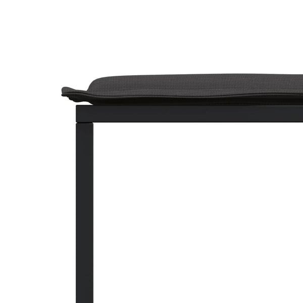 Gartenhocker mit Kissen, 4er Set