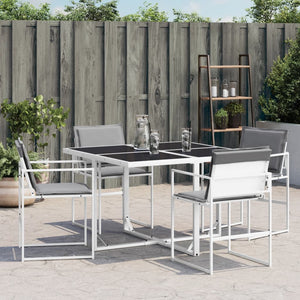 Gartenstühle mit Kissen, 4er Set