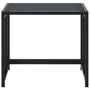 Gartenhocker 4er Set, Schwarz