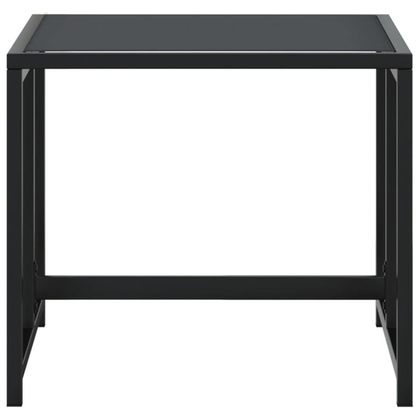 Gartenhocker 4er Set, Schwarz