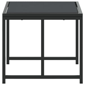 Gartenhocker 4er Set, Schwarz