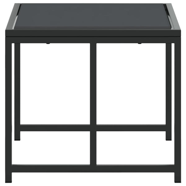 Gartenhocker 4er Set, Schwarz