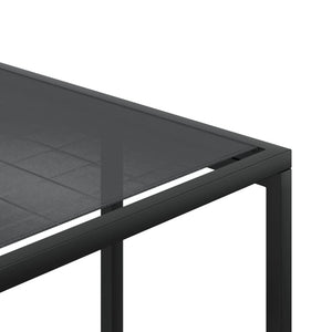 Gartenhocker 4er Set, Schwarz