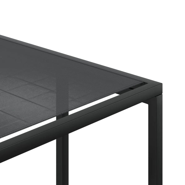 Gartenhocker 4er Set, Schwarz