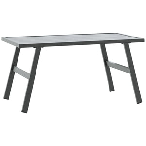 Schwarzer Garten Couchtisch 90x45 cm