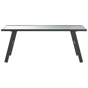 Schwarzer Garten Couchtisch 90x45 cm