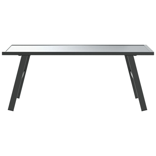 Schwarzer Garten Couchtisch 90x45 cm