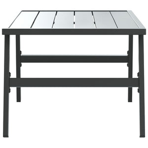 Schwarzer Garten Couchtisch 90x45 cm