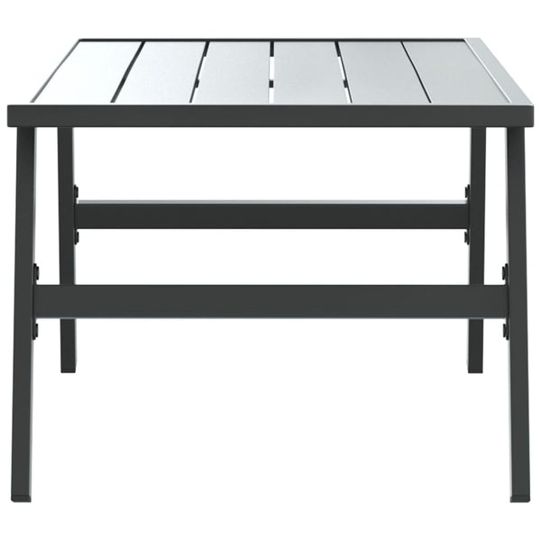Schwarzer Garten Couchtisch 90x45 cm