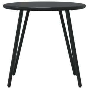 Garten Couchtisch Set, 2er, Schwarz Stahl