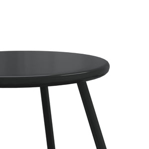 Garten Couchtisch Set, 2er, Schwarz Stahl