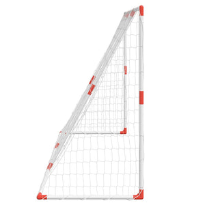 Fußballtor Kinder 2-in-1 mit Bällen Weiß