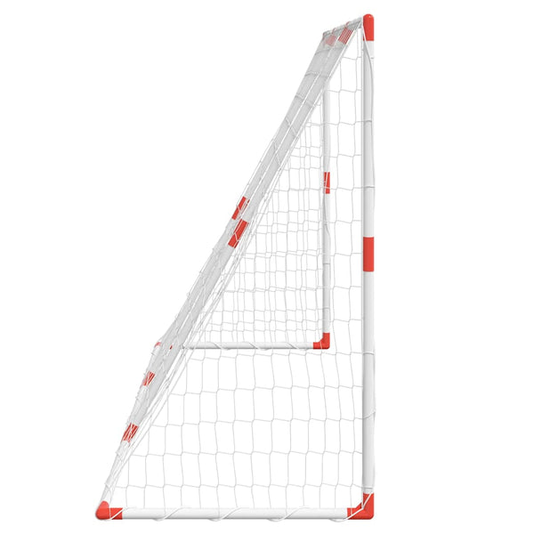 Fußballtor Kinder 2-in-1 mit Bällen Weiß