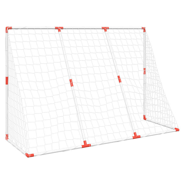 Fußballtor Kinder 2-in-1 mit Bällen Weiß