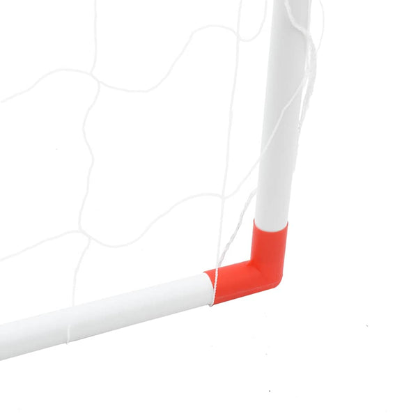 Fußballtor Kinder 2-in-1 mit Bällen Weiß