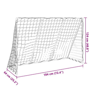 Fußballtor Kinder 2-in-1 mit Bällen Weiß