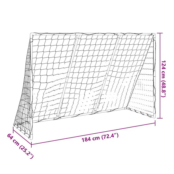 Fußballtor Kinder 2-in-1 mit Bällen Weiß