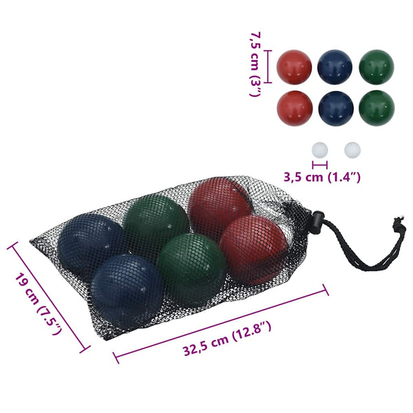 Boccia Spielset 8-teilig mit Tragetasche