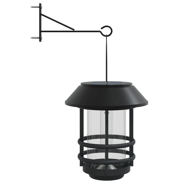 Solar-Außenwandleuchten, 2er-Set, Weiß