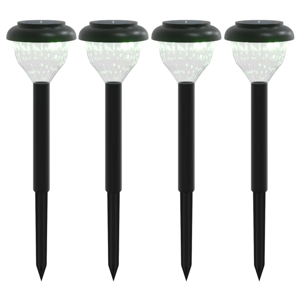 Solar Wegleuchten mit Erdspieß, 4er Set