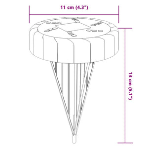 Solar Bodenleuchten Warmweiß, 12er Set