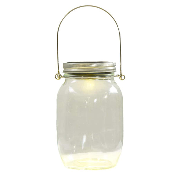 Solarleuchten Einmachglas Design Warmweiß 12er Set