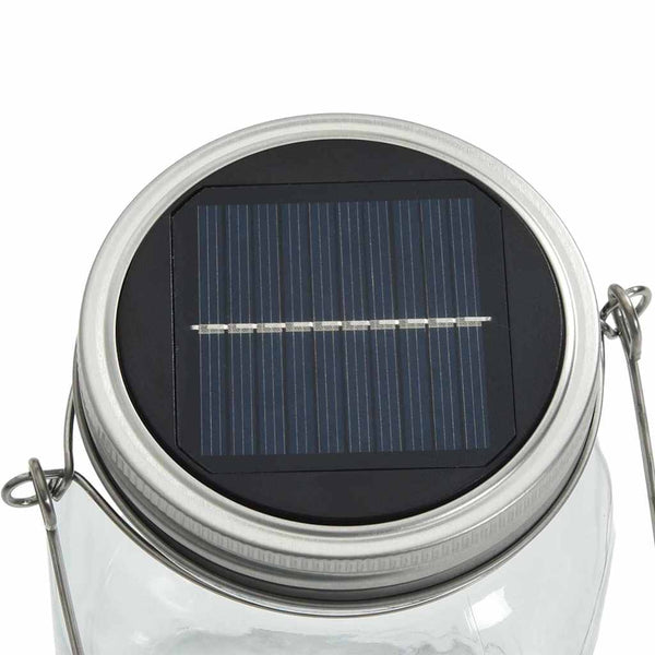Solarleuchten Einmachglas Design Warmweiß 12er Set
