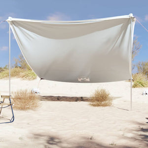 Strand-Schattenzelt Grau mit Sandsäcken 304x300 cm
