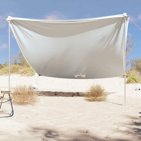 Strand-Schattenzelt Grau mit Sandsäcken 304x300 cm