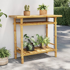 vidaXL Table console 90x37x75 cm bambou