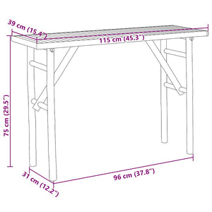 Konsolentisch Bambus 115 cm